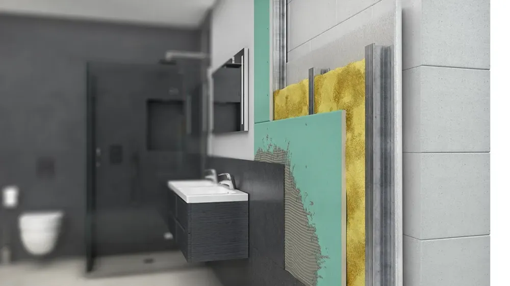 Isolation-de-mur-de-salle-de-bain